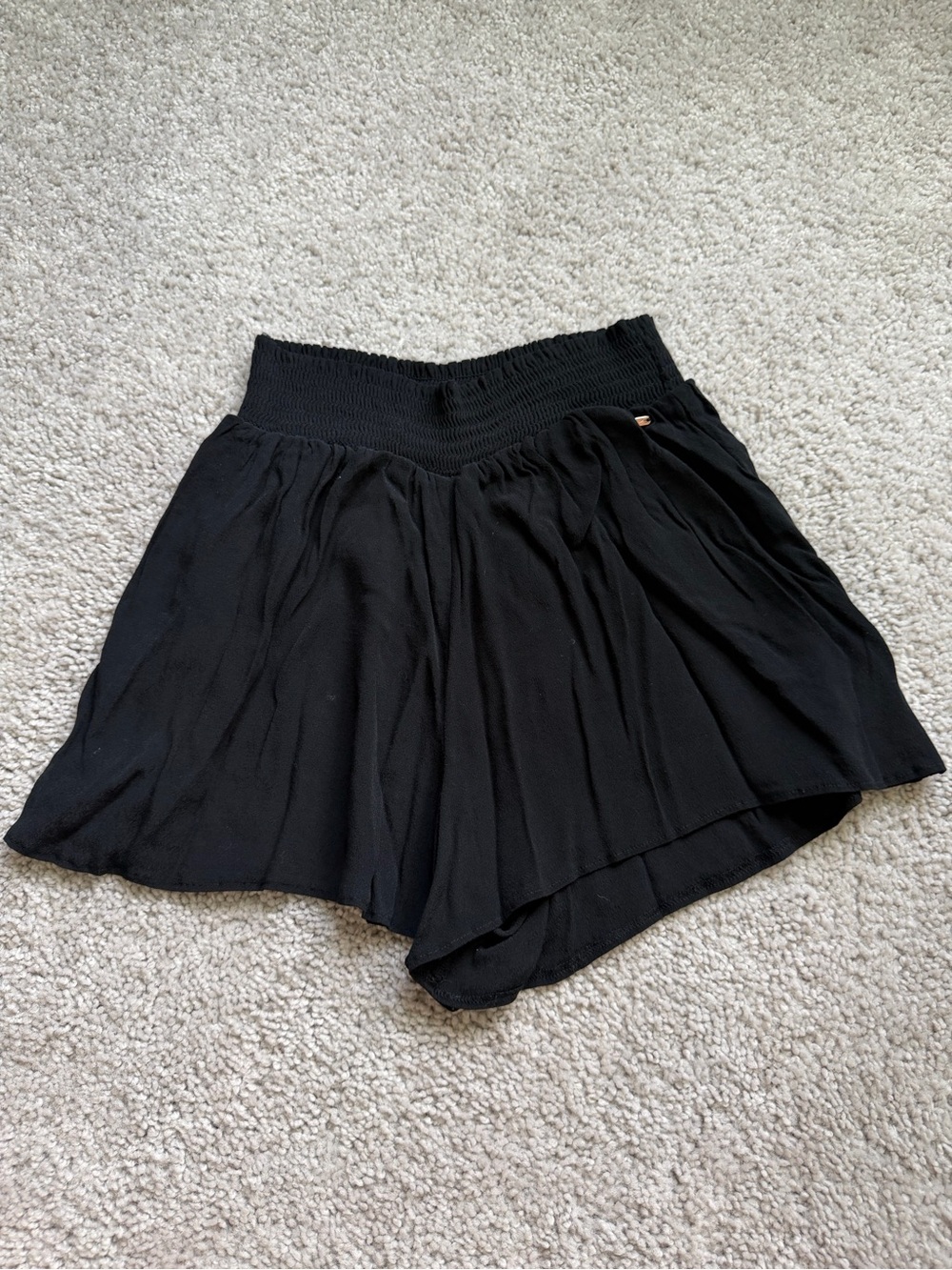 VS PINK Smockes Shorts Black Size Small